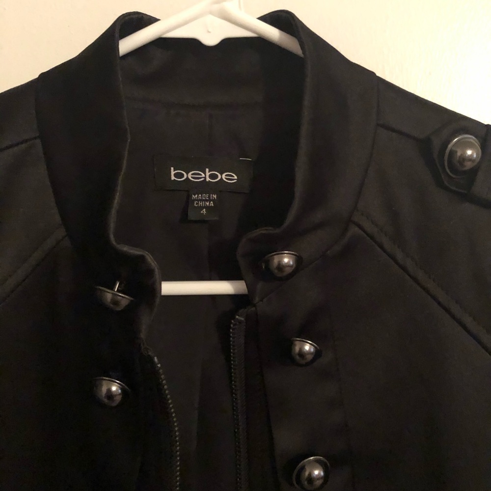 Bebe jacket satin black